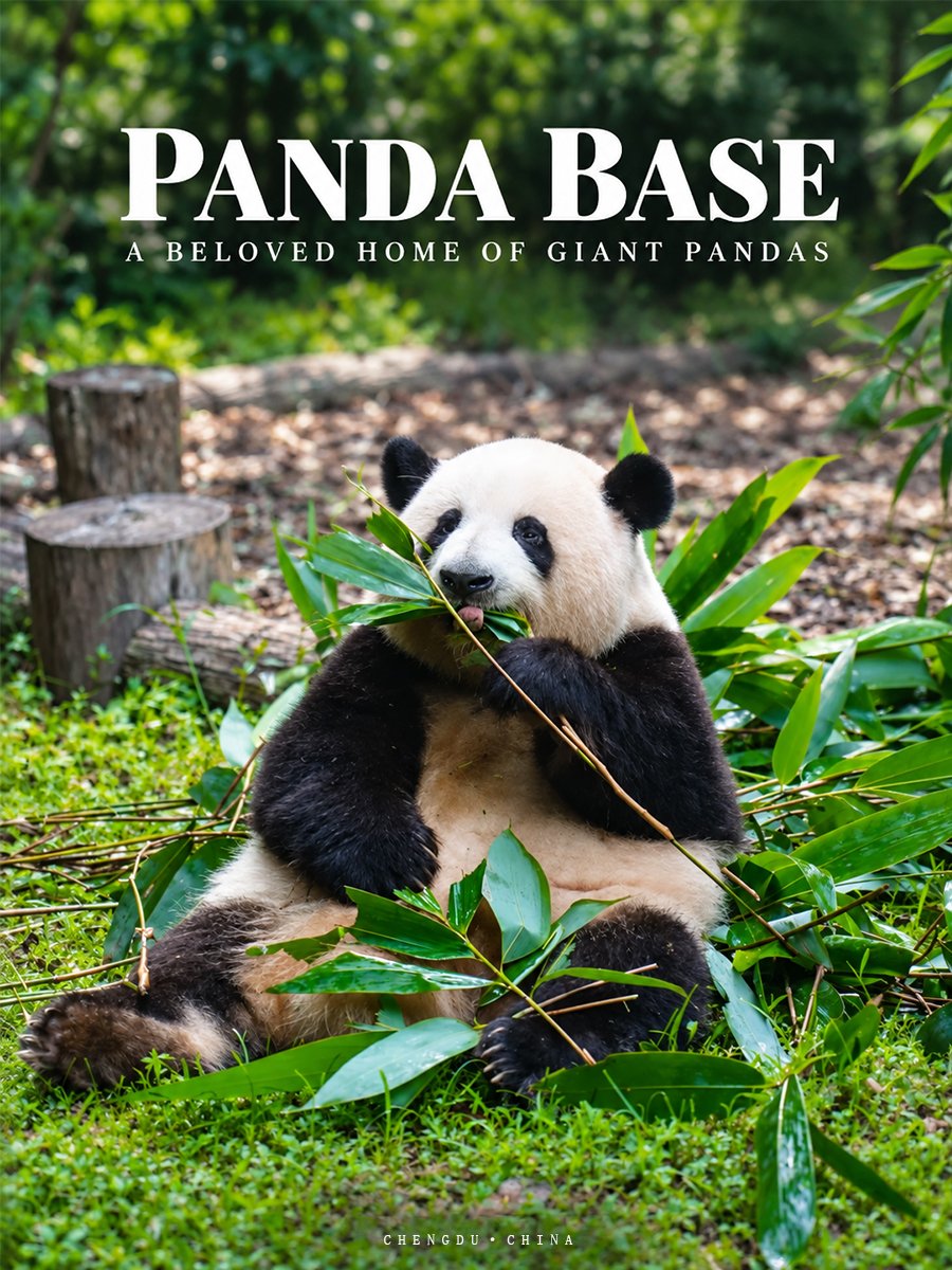 Panda Base travel poster