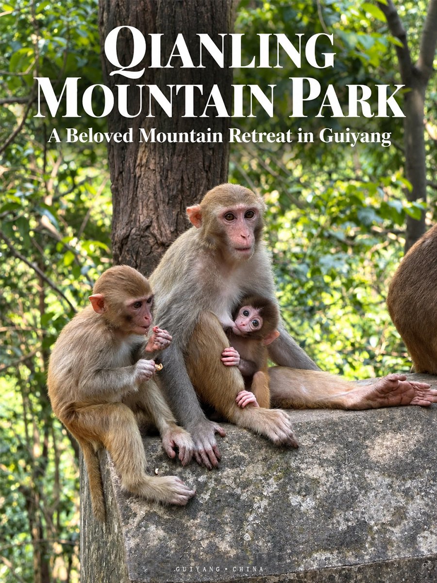 Qianling Mountain Park travel poster