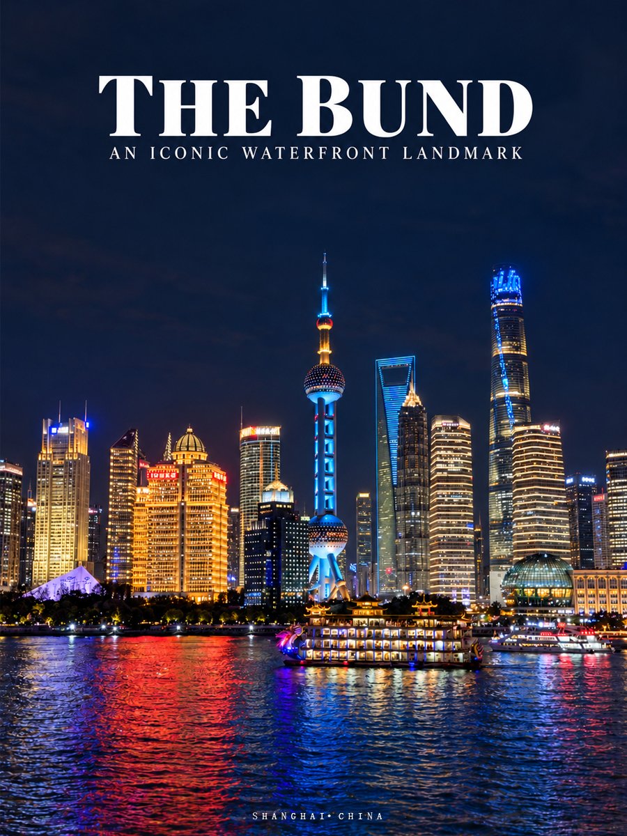 The Bund travel poster